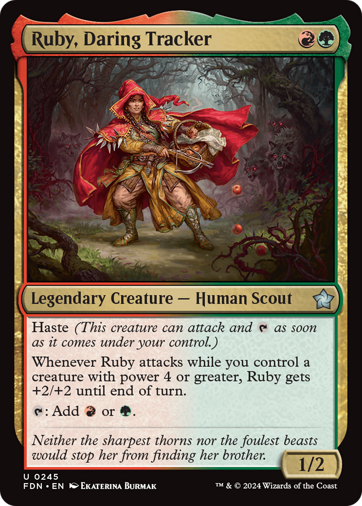 Ruby, Daring Tracker (245) Foil - Foundations