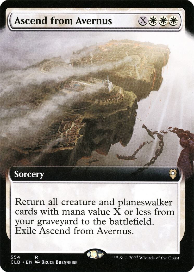 Ascend from Avernus (Extended Art) (554) Foil - Commander Legends: Battle for Baldur's Gate