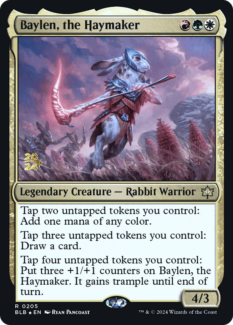 Baylen, the Haymaker (205) Foil - Bloomburrow Promos