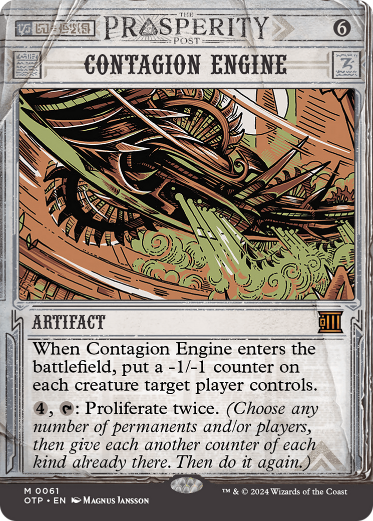 Contagion Engine (Showcase) (061) Foil - Breaking News