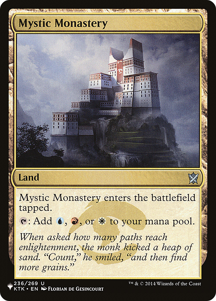 Mystic Monastery (KTK-236) - The List
