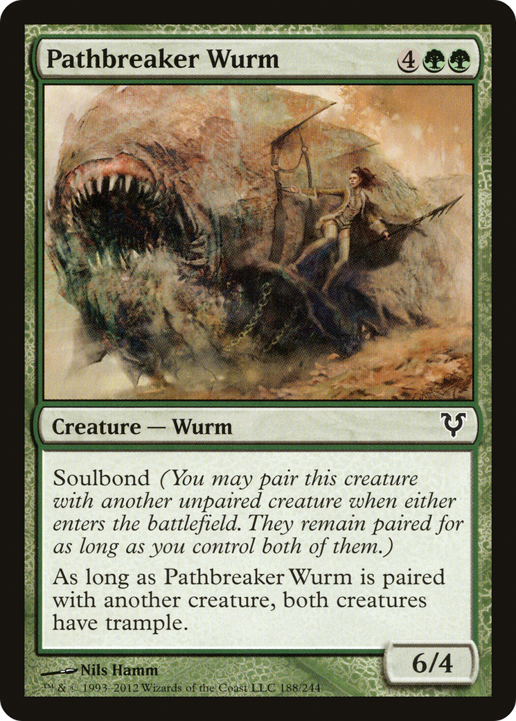 Pathbreaker Wurm (188) Foil - Avacyn Restored