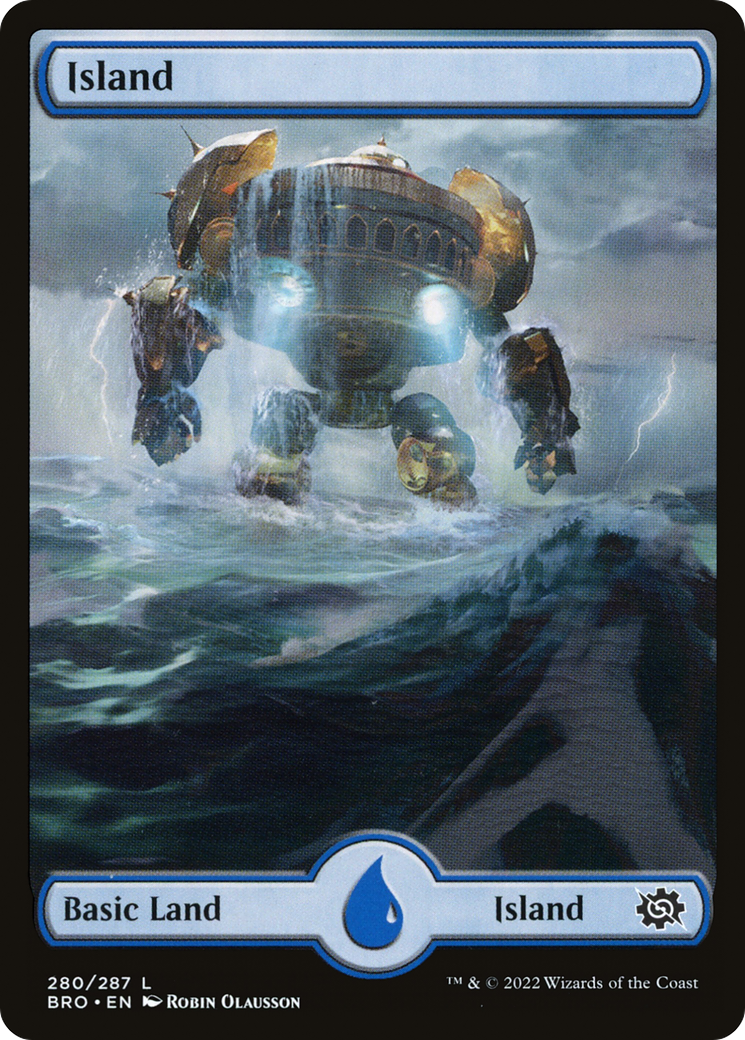 Island – Full Art (280) Foil - The Brothers' War