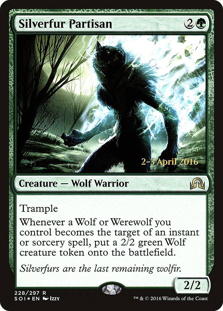 Silverfur Partisan (228) Foil - Shadows over Innistrad Promos