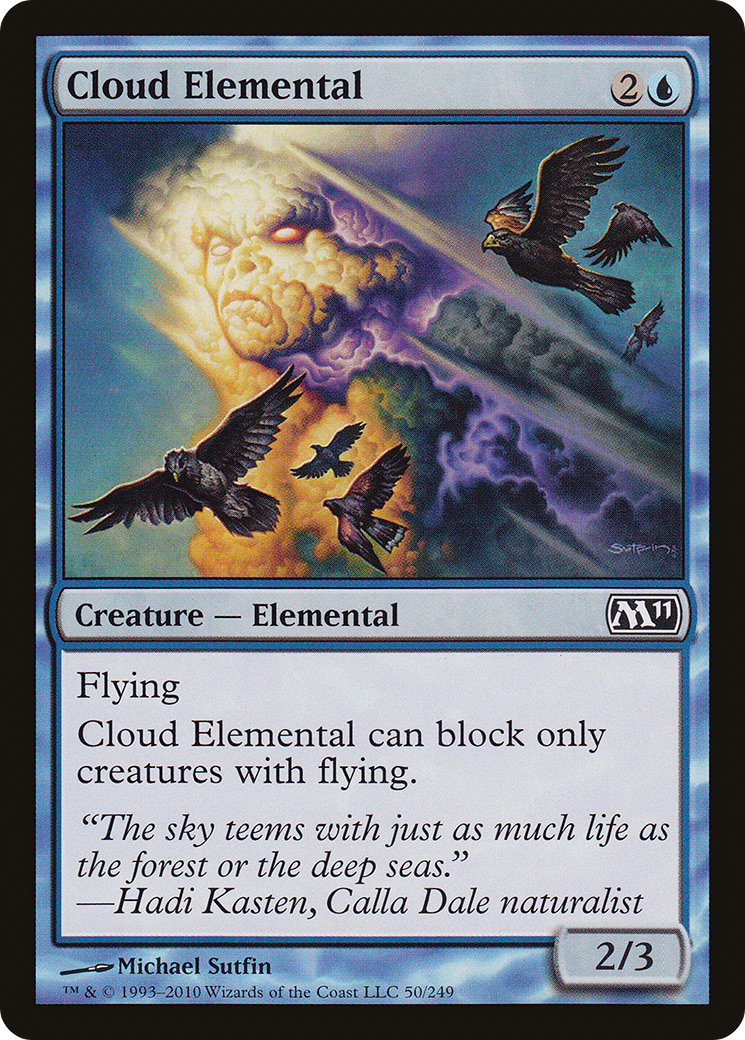 Cloud Elemental (050) Foil - Magic 2011