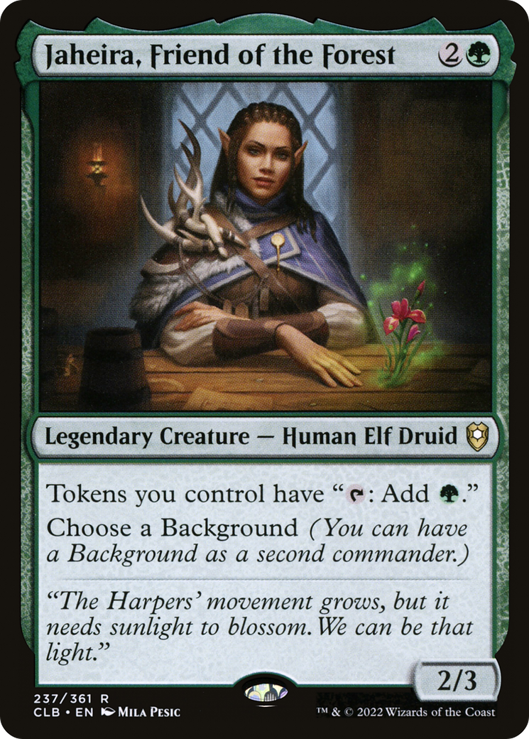 Jaheira, Friend of the Forest (237) Foil - Commander Legends: Battle for Baldur's Gate
