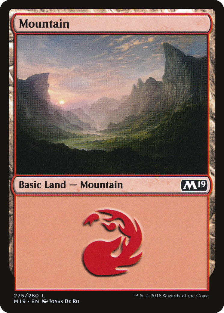 Mountain (275) Foil - Core Set 2019