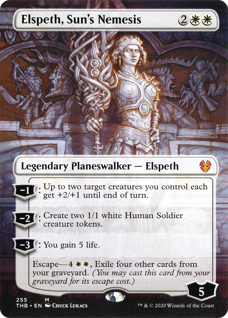 Elspeth, Sun's Nemesis (Borderless) (255) - Theros Beyond Death