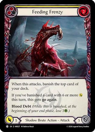 Feeding Frenzy (Yellow) (IAR027) Rainbow Foil - Usurp the Shadow Throne