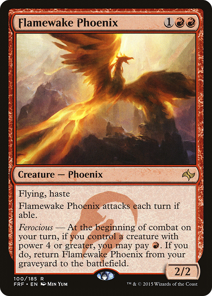 Flamewake Phoenix (100) Foil - Fate Reforged
