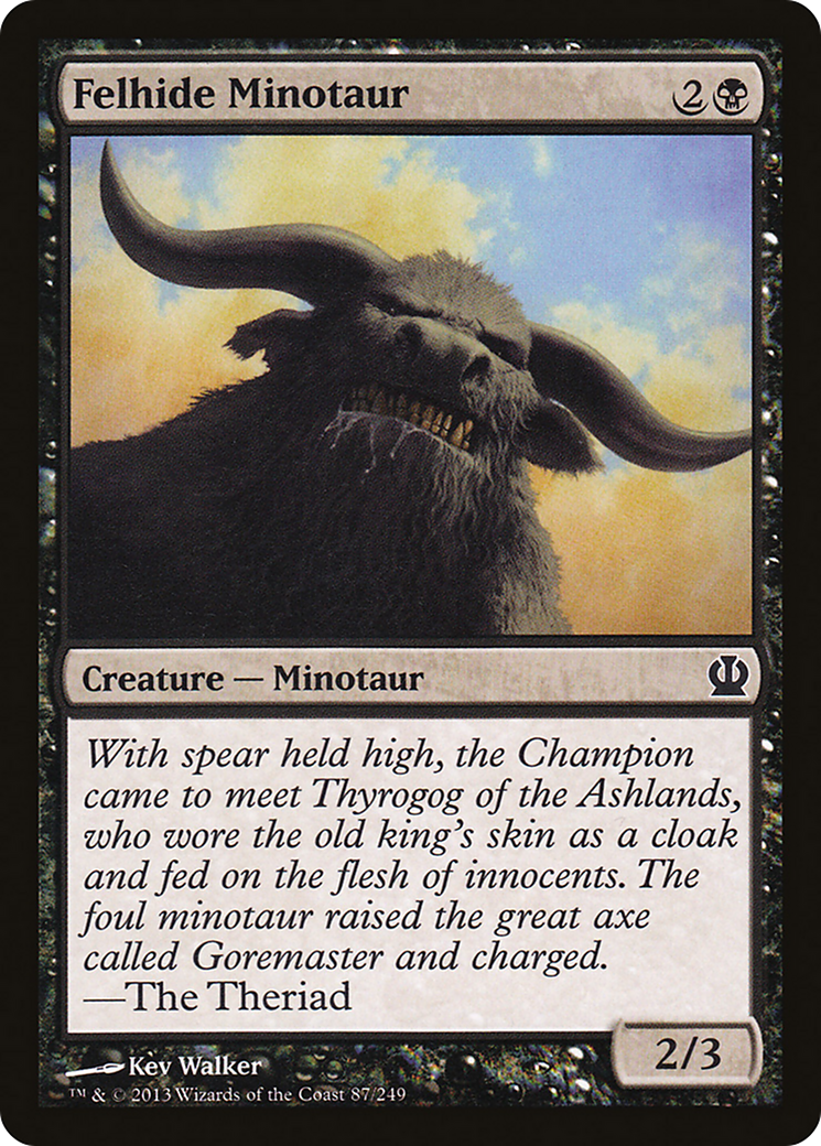 Felhide Minotaur (087) Foil - Theros