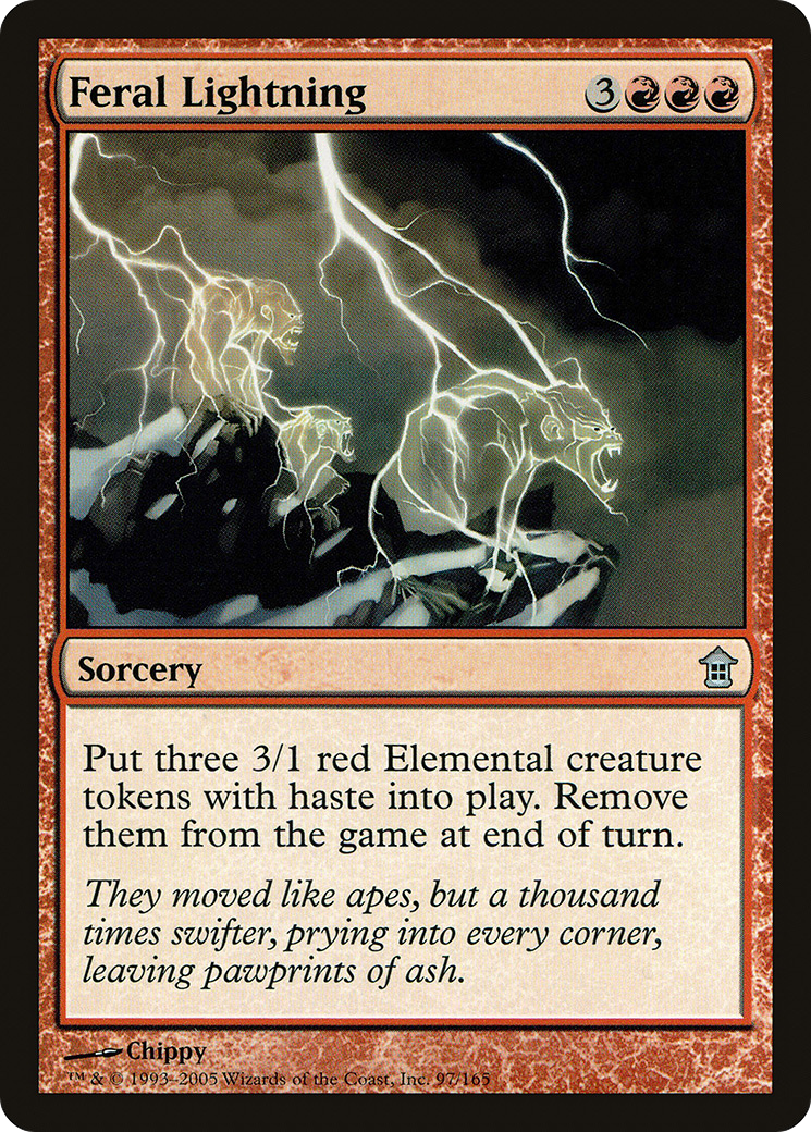Feral Lightning (097) Foil - Saviors of Kamigawa