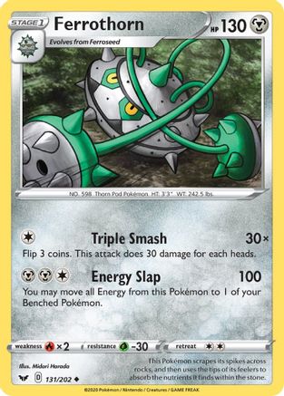 Ferrothorn (131) Reverse Holofoil - Sword & Shield
