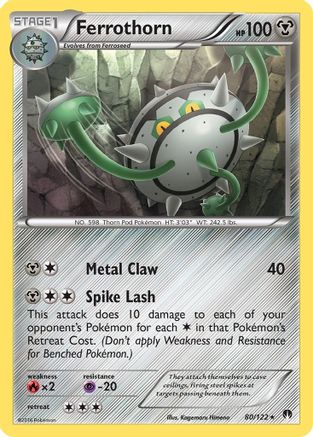 Ferrothorn (80) Reverse Holofoil - BREAKpoint