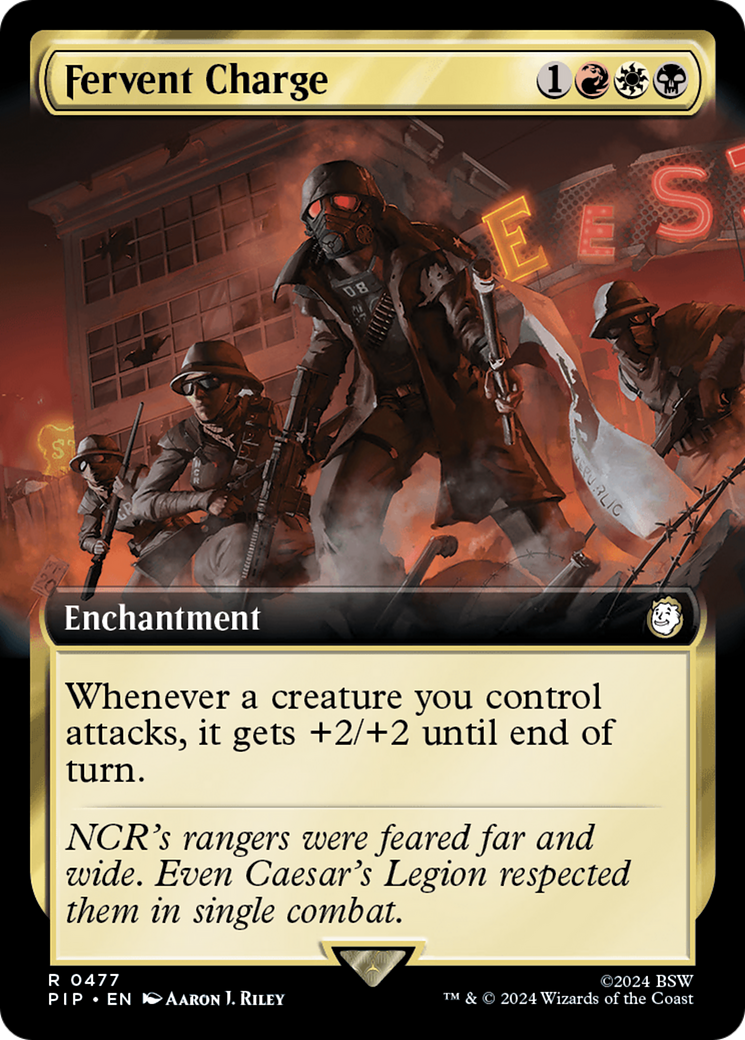 Fervent Charge (Extended Art) (477) Foil - Fallout