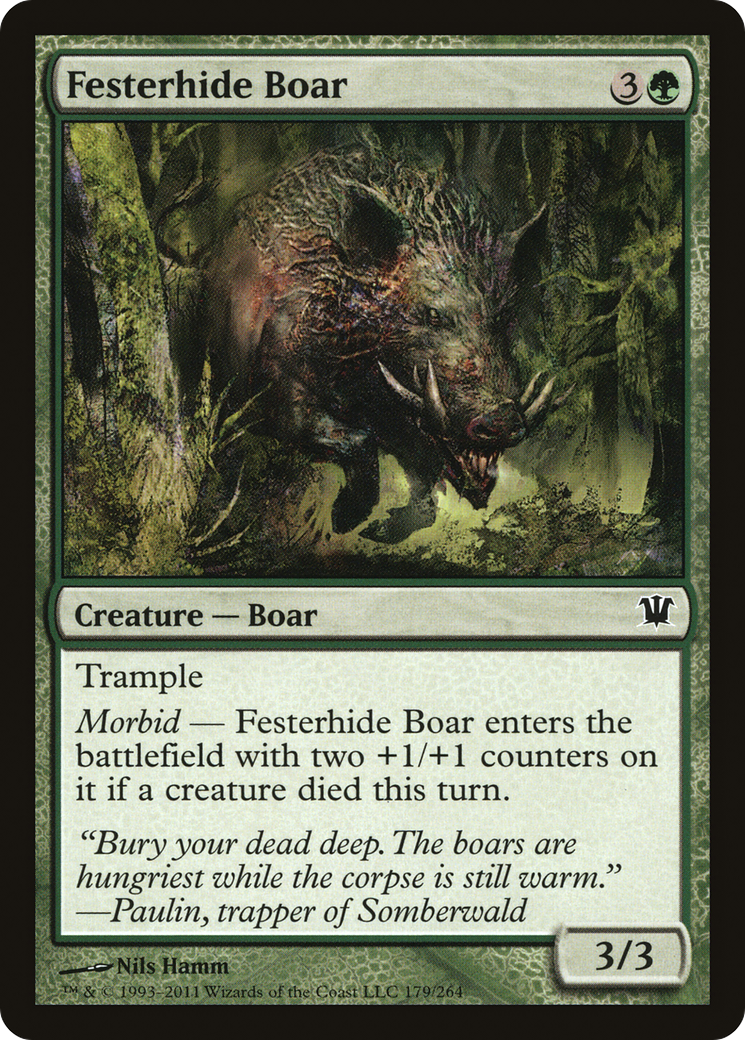 Festerhide Boar (179) Foil - Innistrad