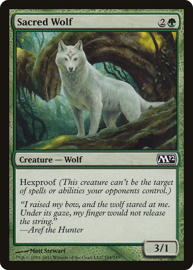 Sacred Wolf (194) Foil - Magic 2012