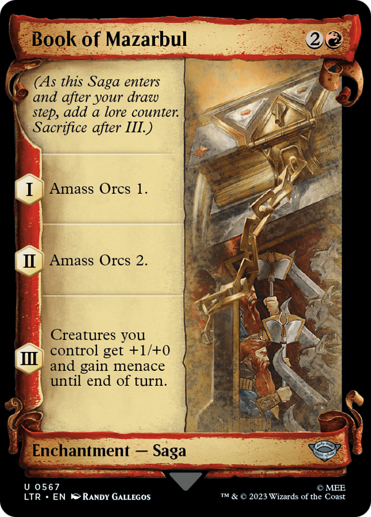Book of Mazarbul (Showcase) (567) Foil - The Lord of the Rings: Tales of Middle-earth