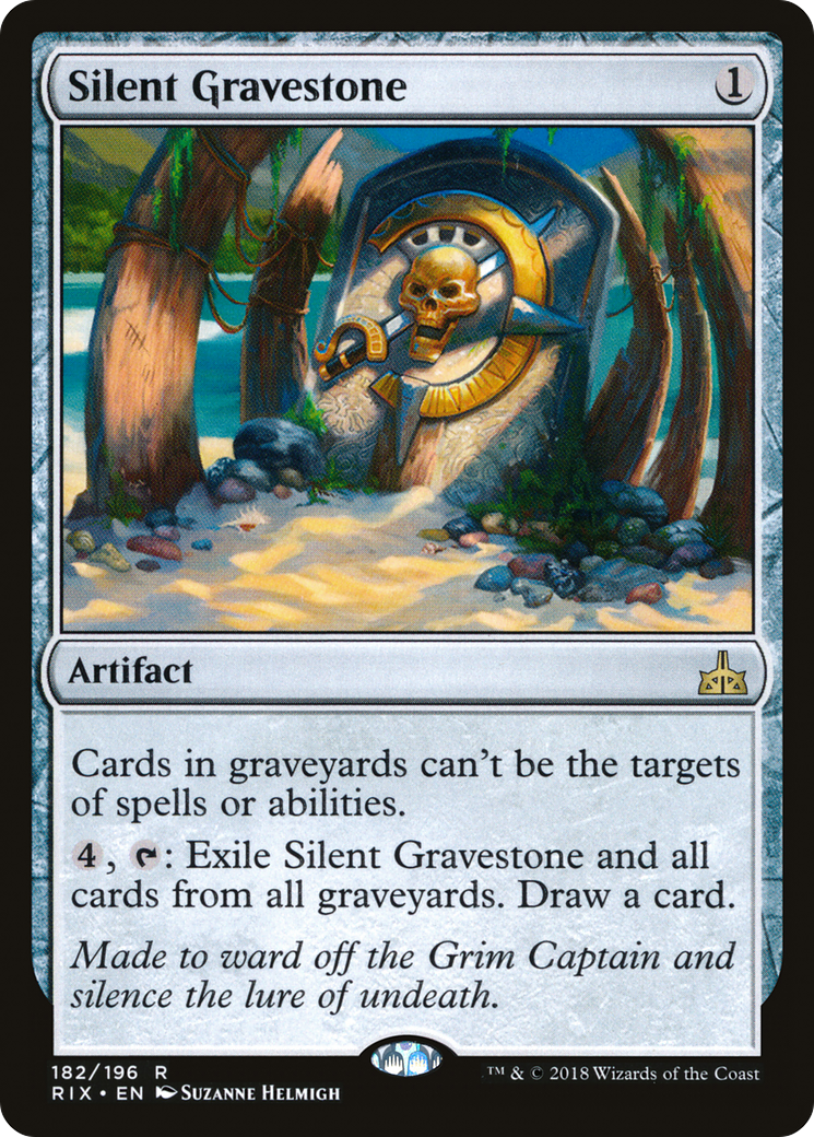 Silent Gravestone (182) - Rivals of Ixalan