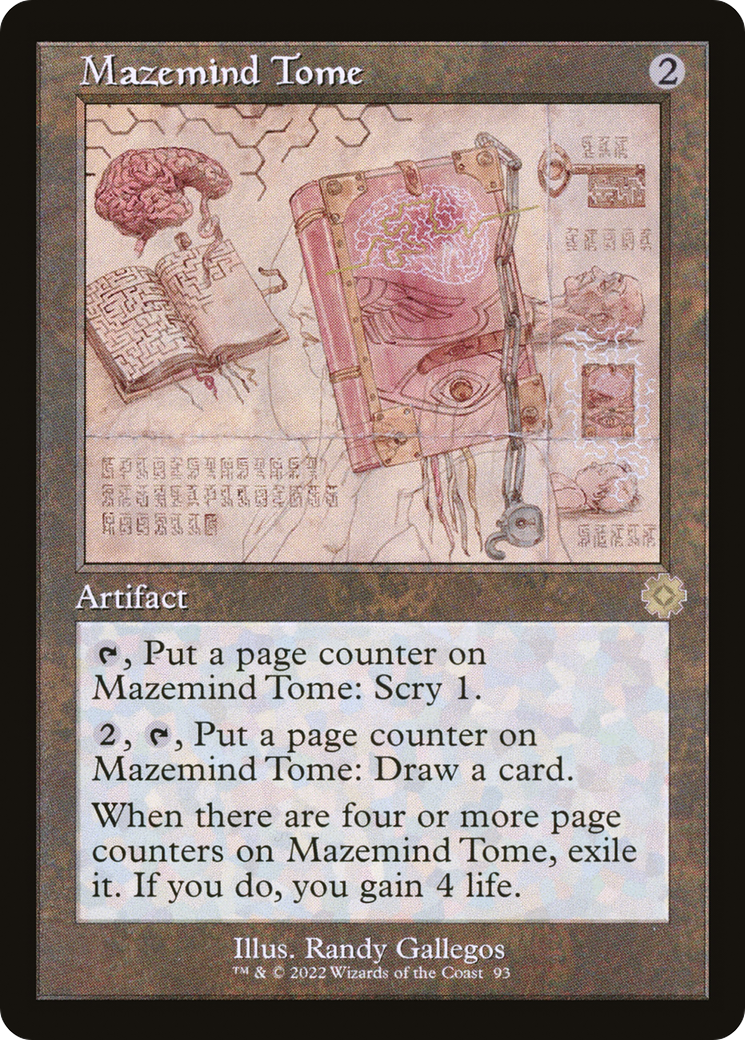 Mazemind Tome (Schematic) (Retro) (093) Foil - The Brothers' War Retro Artifacts