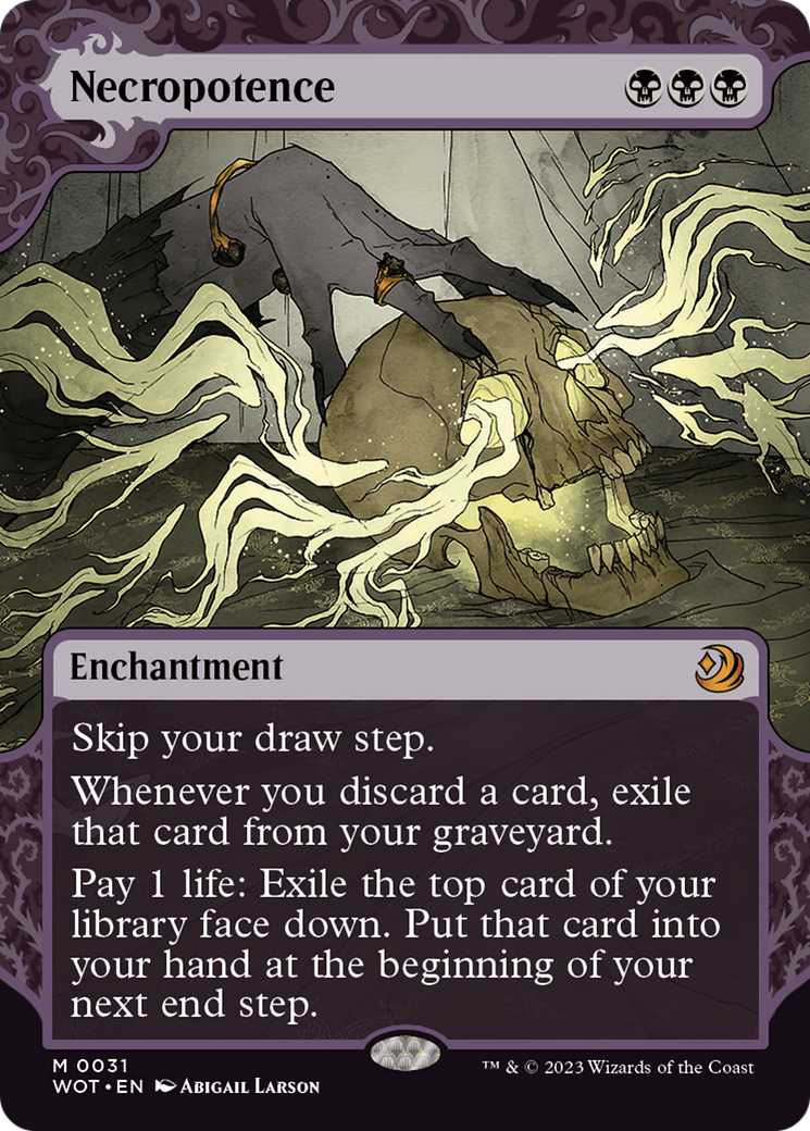 Necropotence (Showcase) (031) Foil - Wilds of Eldraine: Enchanting Tales