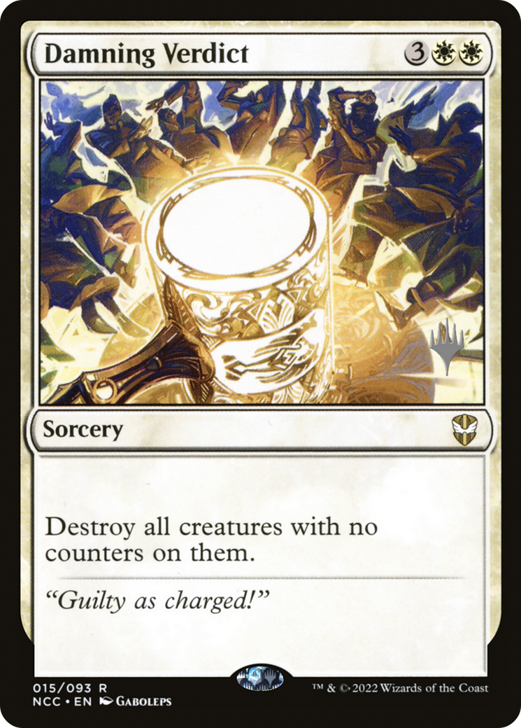 Damning Verdict (15p) Foil - New Capenna Commander Promos