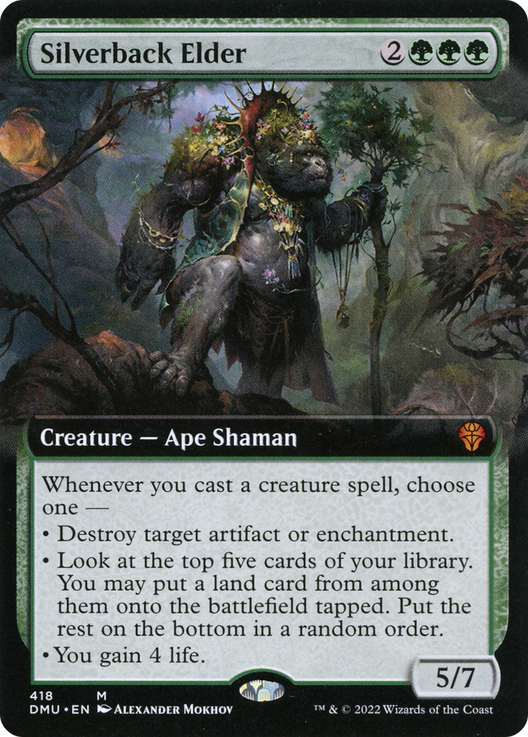 Silverback Elder (Extended Art) (418) Foil - Dominaria United
