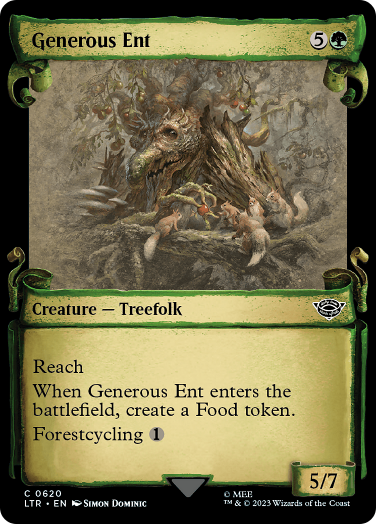 Generous Ent (Showcase) (620) Foil - The Lord of the Rings: Tales of Middle-earth