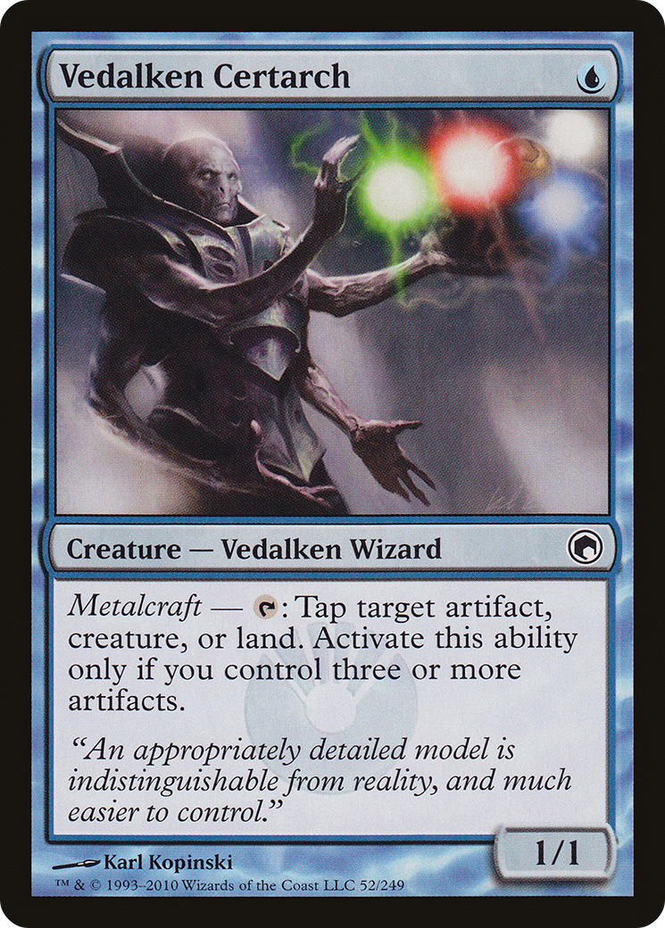 Vedalken Certarch (052) Foil - Scars of Mirrodin