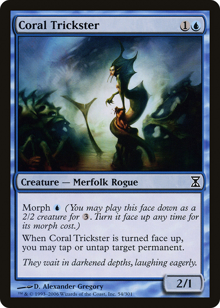 Coral Trickster (054) Foil - Time Spiral
