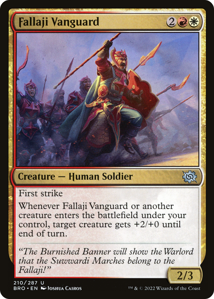 Fallaji Vanguard (210) Foil - The Brothers' War