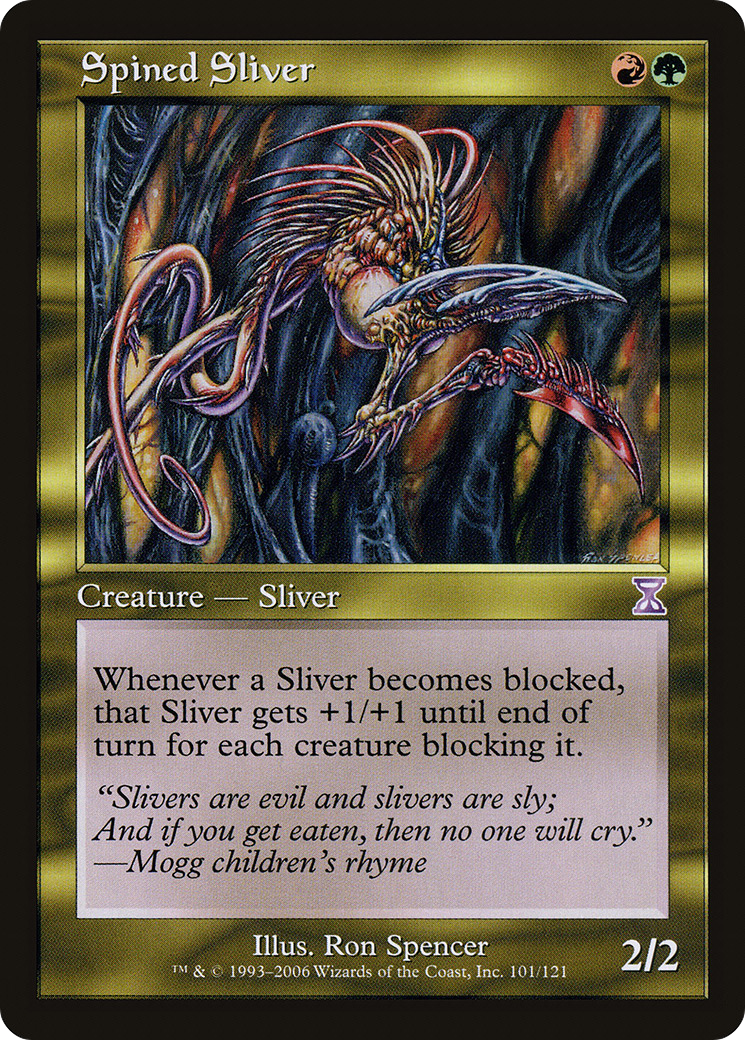 Spined Sliver (Retro) (101) Foil - Time Spiral Timeshifted