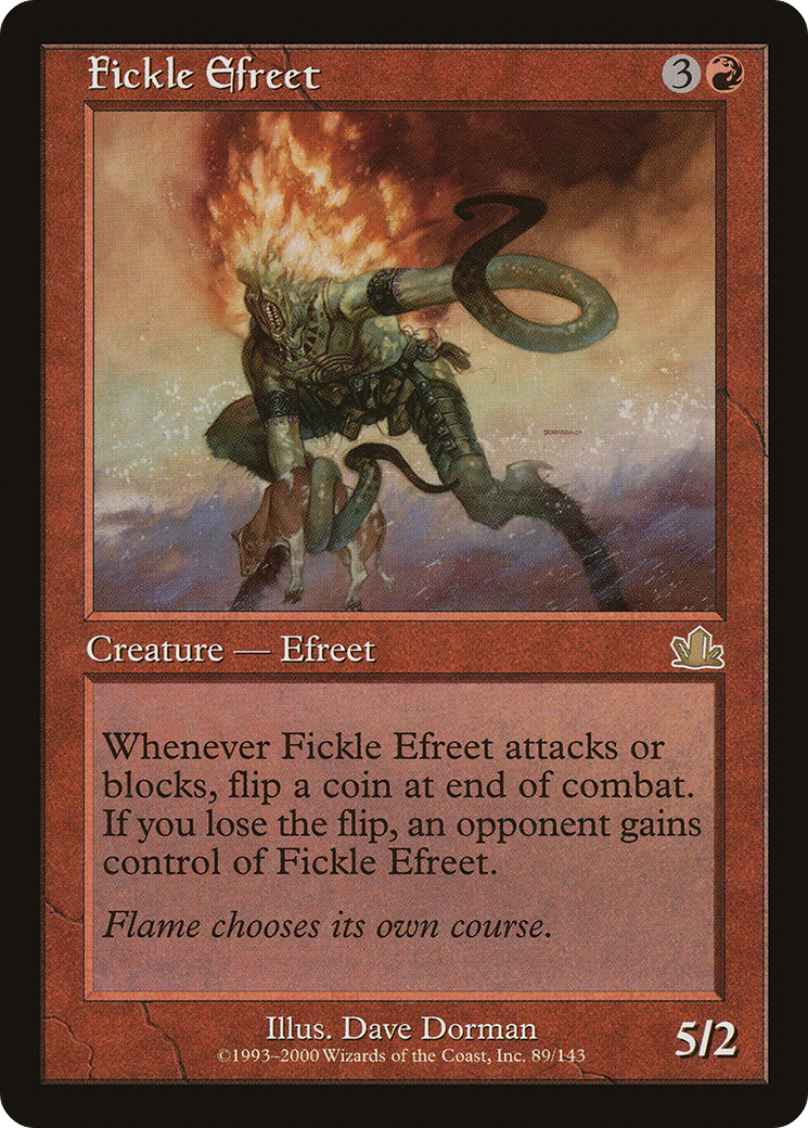 Fickle Efreet (089) Foil - Prophecy