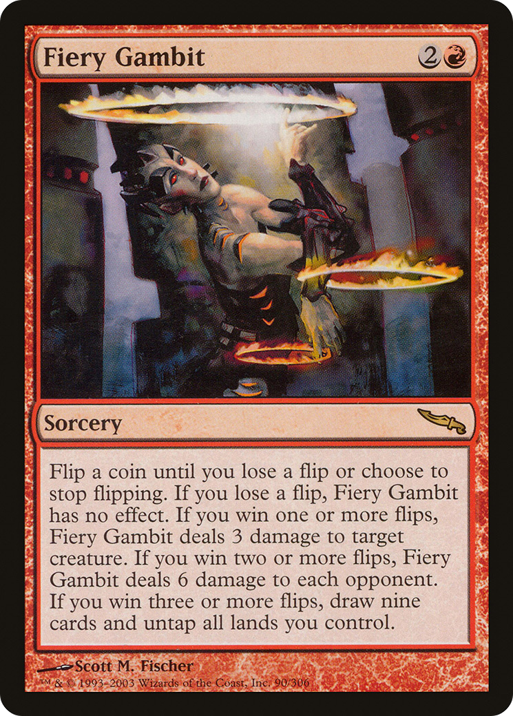 Fiery Gambit (090) Foil - Mirrodin