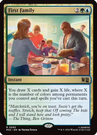 First Family (083) Surge Foil - Commander: Marvel Super Heroes