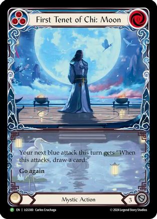 First Tenet of Chi: Moon (Extended Art) (LGS300) Rainbow Foil - Flesh and Blood: Promo Cards