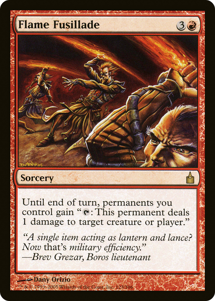 Flame Fusillade (123) - Ravnica: City of Guilds