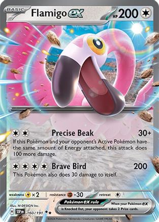 Flamigo ex (160) Holofoil - Surging Sparks