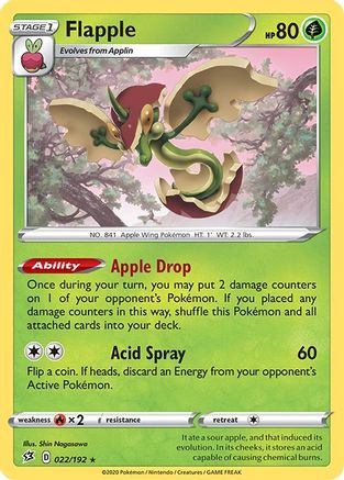 Flapple (22) Holofoil - Rebel Clash