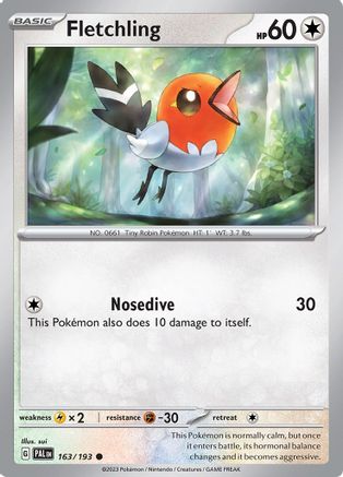Fletchling (163) Reverse Holofoil - Paldea Evolved