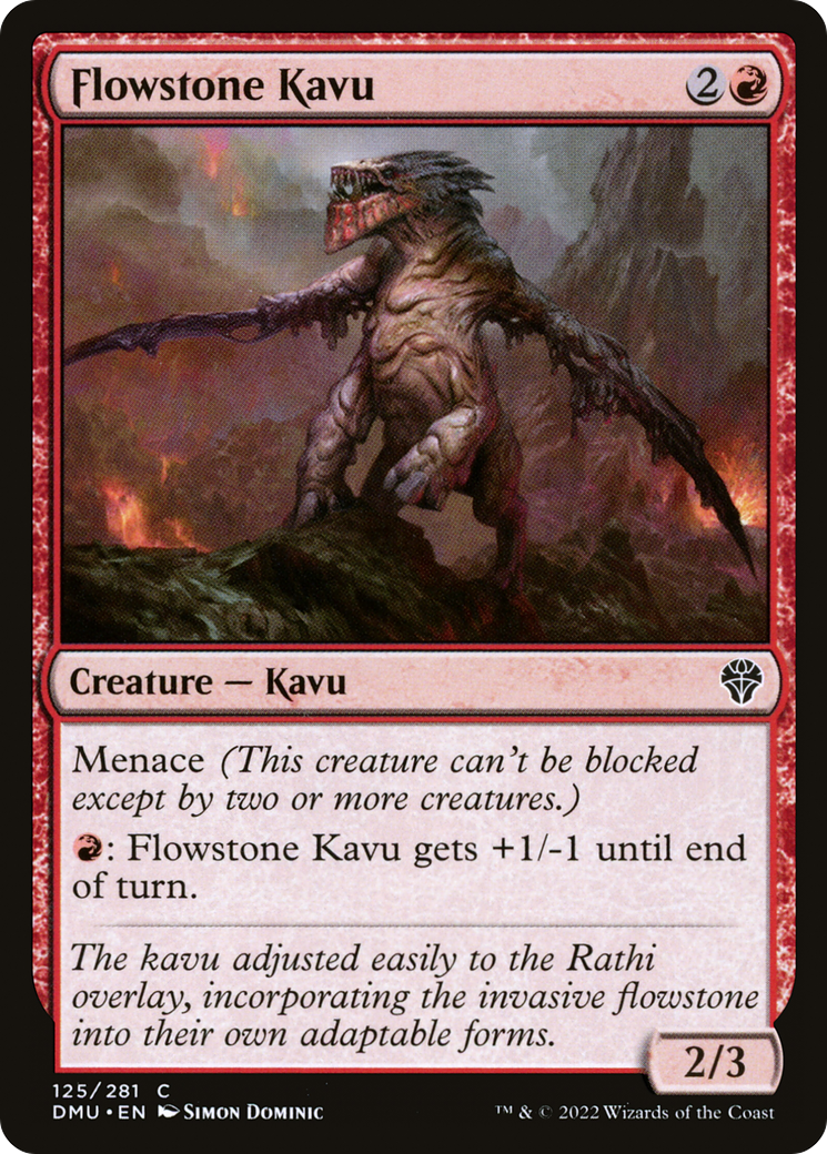 Flowstone Kavu (125) - Dominaria United Foil