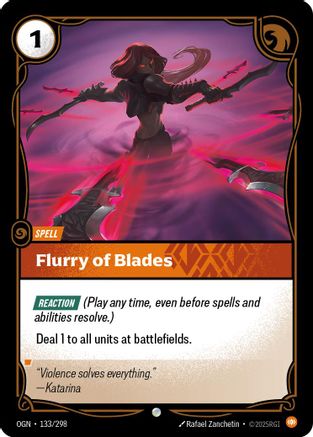 Flurry of Blades (133) Foil - Origins