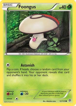 Foongus (12) Reverse Holofoil - Plasma Storm