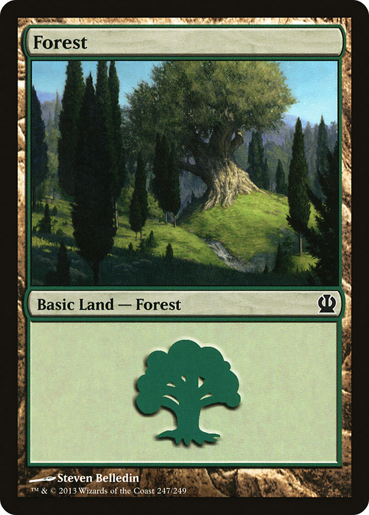 Forest (247) Foil - Theros