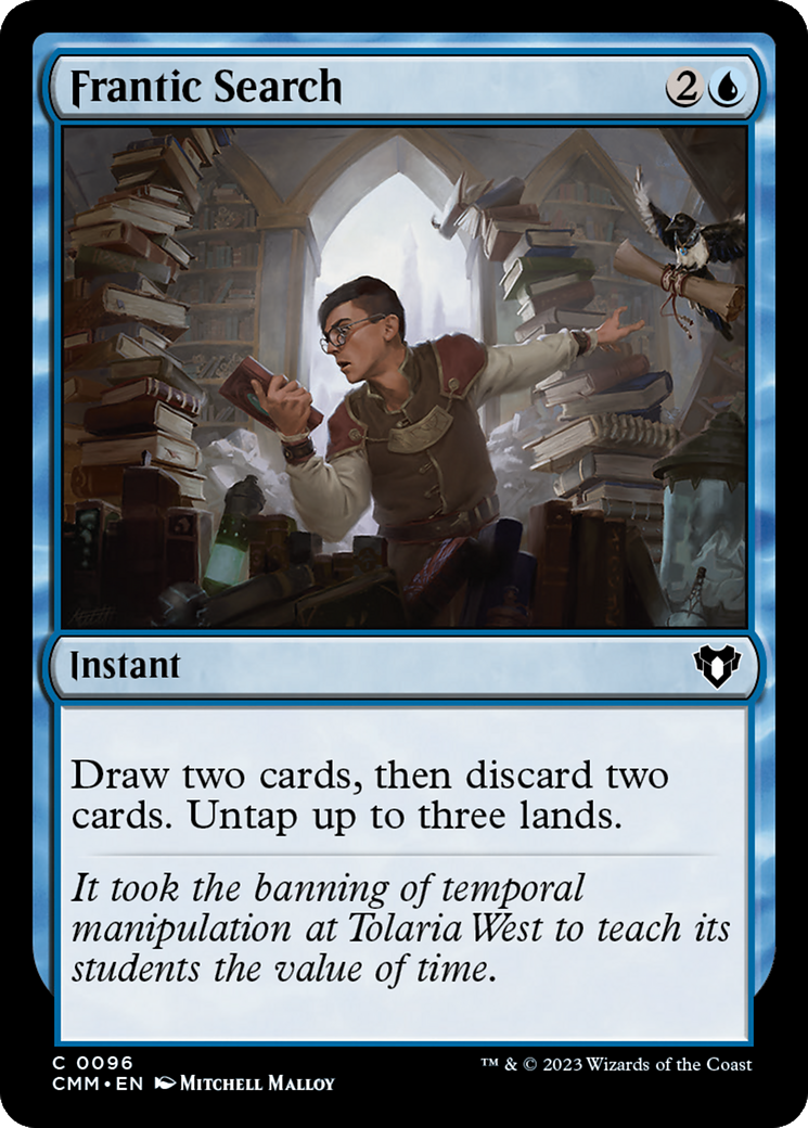 Frantic Search (096) Foil - Commander Masters