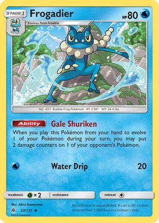 Frogadier (23) Reverse Holofoil - Forbidden Light