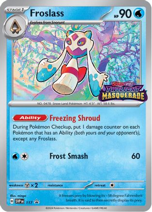 Froslass (Prerelease) (117) Holofoil - Black Star Promos