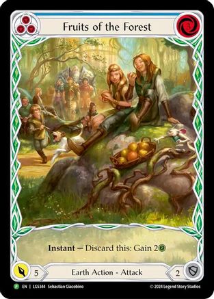 Fruits of the Forest (Blue) (Extended Art) (LGS344) Rainbow Foil - Flesh and Blood: Promo Cards