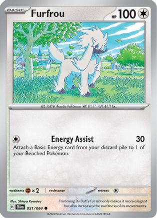 Furfrou (51) Reverse Holofoil - Shrouded Fable