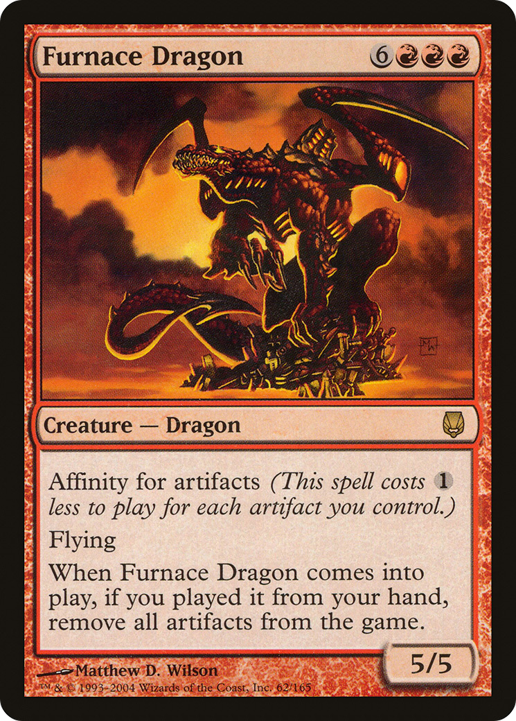 Furnace Dragon (062) Foil - Darksteel